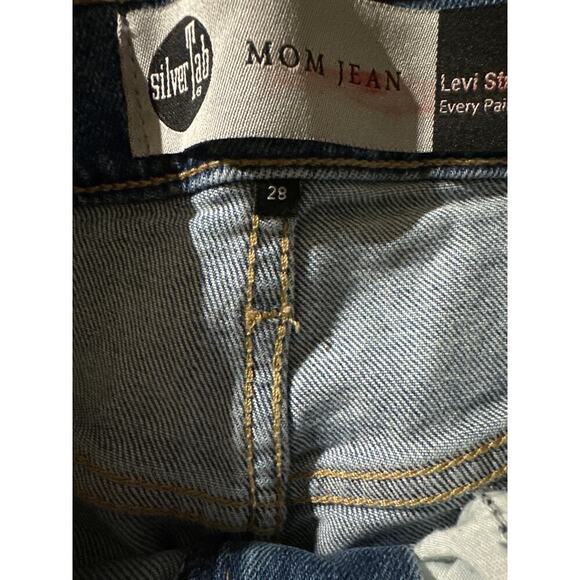 Levi's Women's Blue SilverTab™ High Waisted Mom Jeans Size 28X27 - Picture 6 of 6